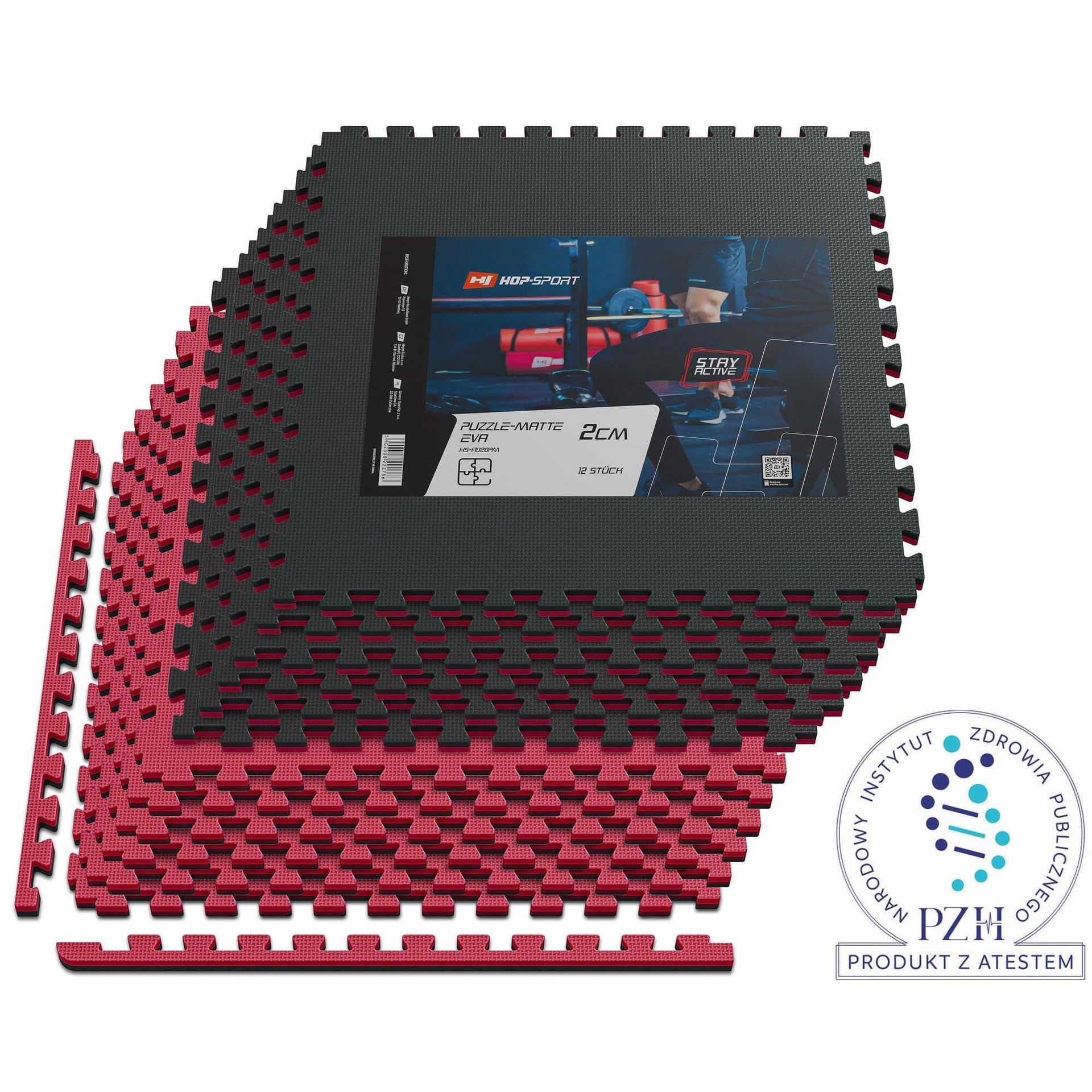 Mata Puzzle 2cm Hop-Sport- 12szt 240x180cm