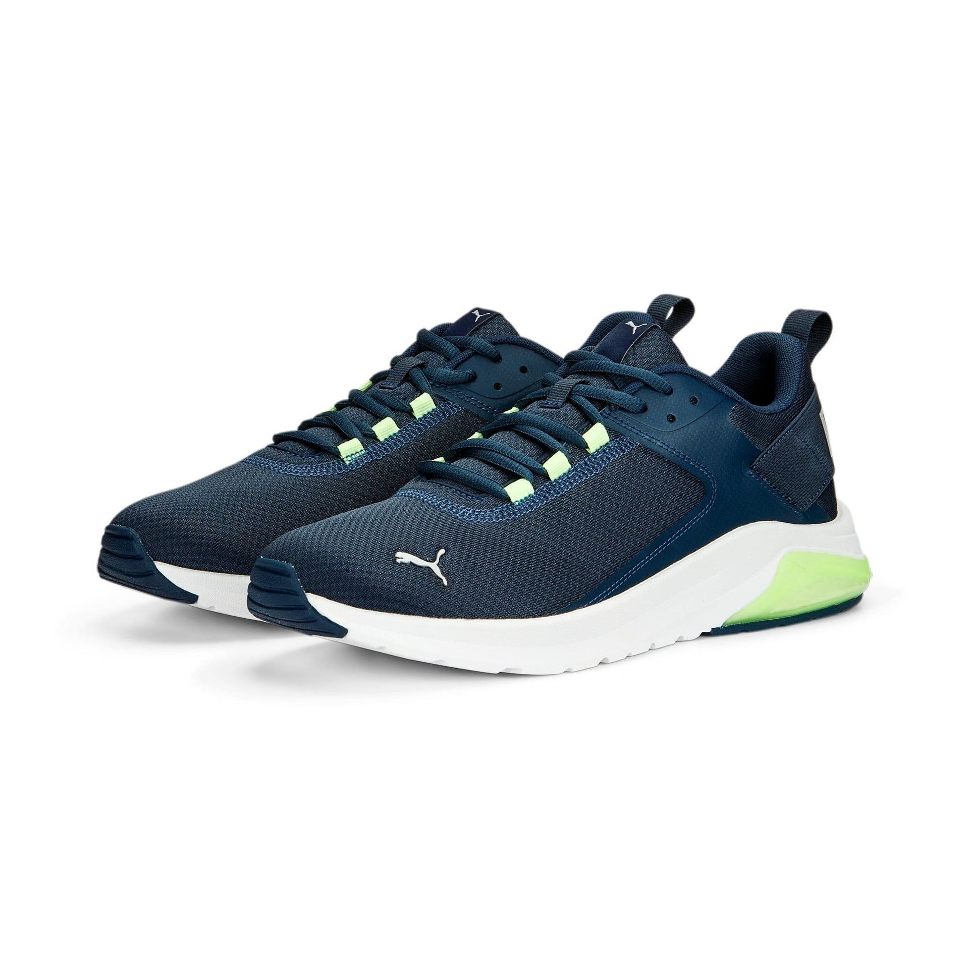 PUMA Męskie trampki Electron E, ciemny noc, chłodny, jasnoszary, żółty, 40 EU