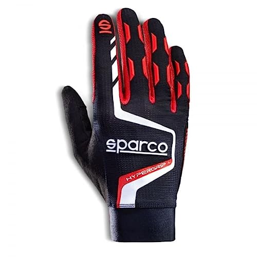 Sparco RĘKAWICY HYPERGRIP+ T 11 CZARNY/CZERWONY, Wielobarwny, 42/50 EU