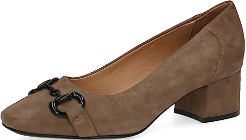 CAPRICE Damskie czółenka 9-23700-41, Olive Pearl, 41 EU