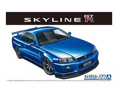 Nissan Skyline R34 GT-R V-Spec II '02 1:24 Aoshima 058589