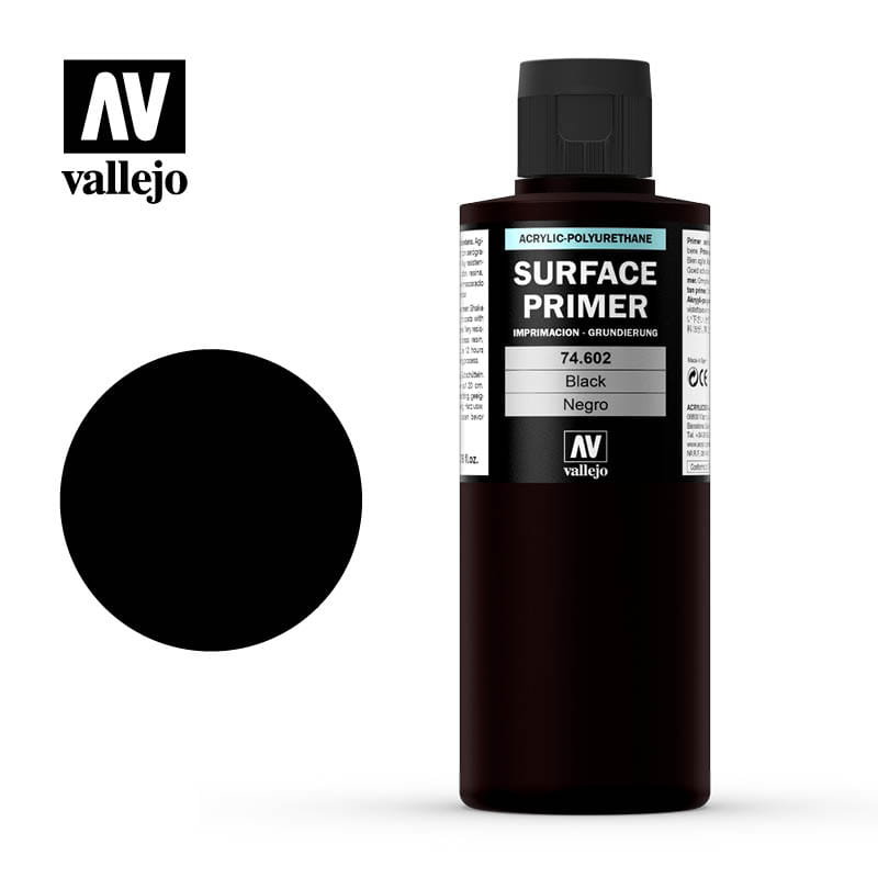 Vallejo Podkład akrylowo-poliuretanowy czarny / 200ml Vallejo 74602