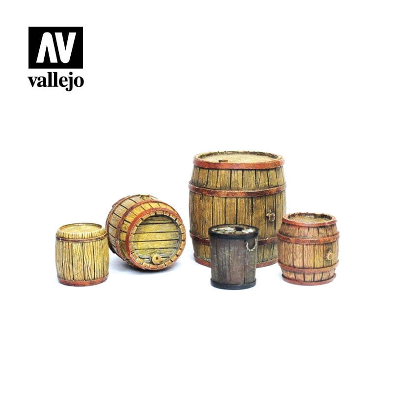 Vallejo Diorama Accessories Wooden Barrels 1:35 Vallejo SC225