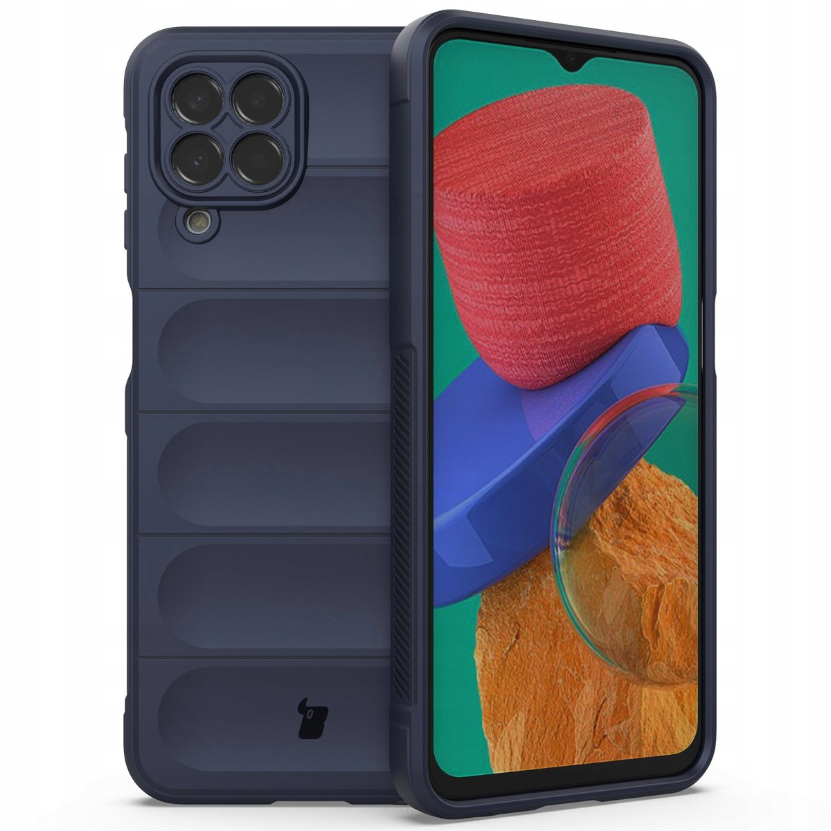 Bizon Etui Case Tur do Samsung Galaxy M33 5G, granatowe