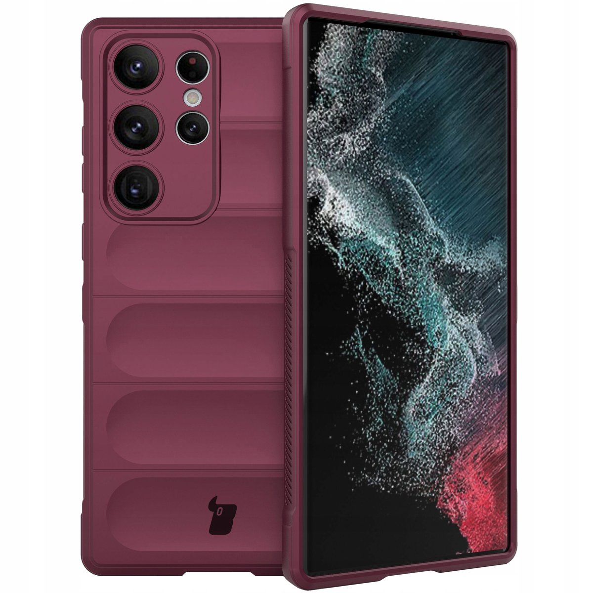 Bizon Etui Case Tur do Samsung Galaxy S23 Ultra ciemnofioletowe