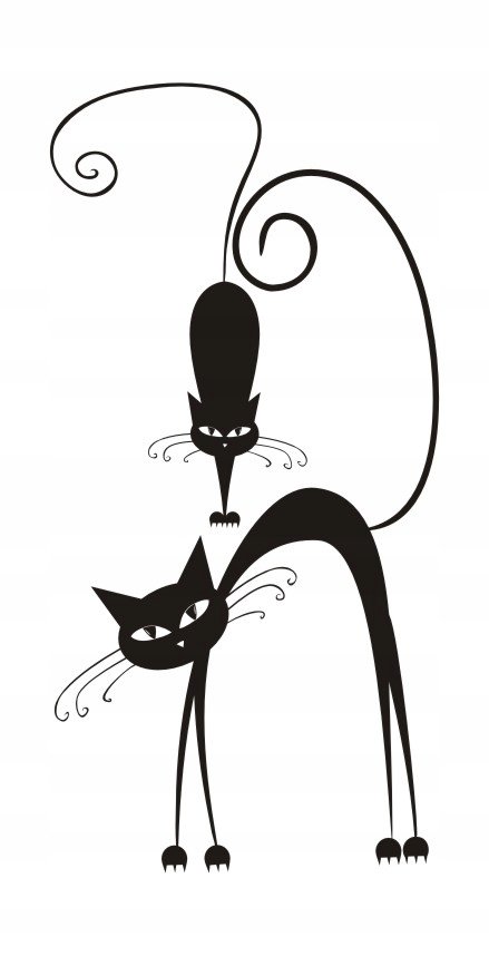 Naklejka na ścianę dla dzieci kot kociaki kotki 41, 150x75 cm