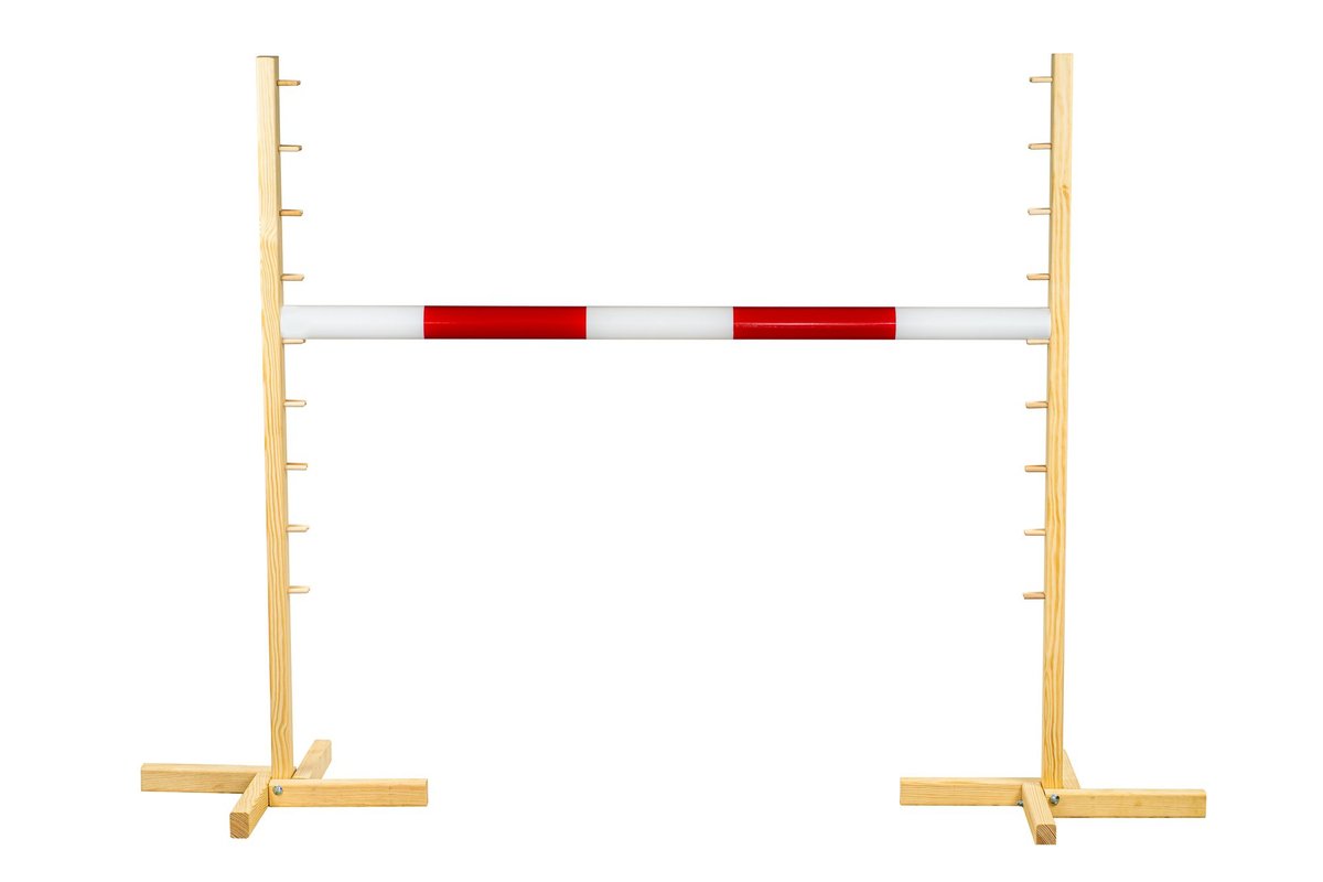 Przeszkoda Hobby Horse Hobby horsing drążek w kolorze czerwonym