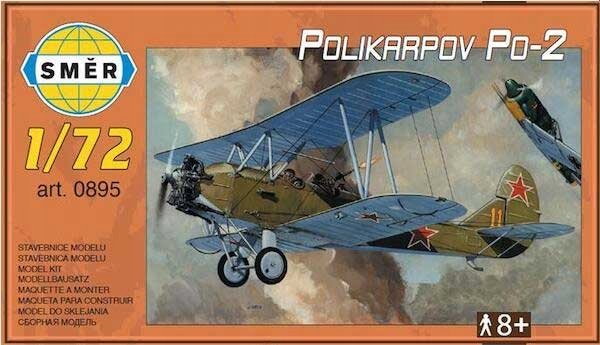 Smer 0895 Samolot Polikarpov Po-2 1:72 Model do sklejania