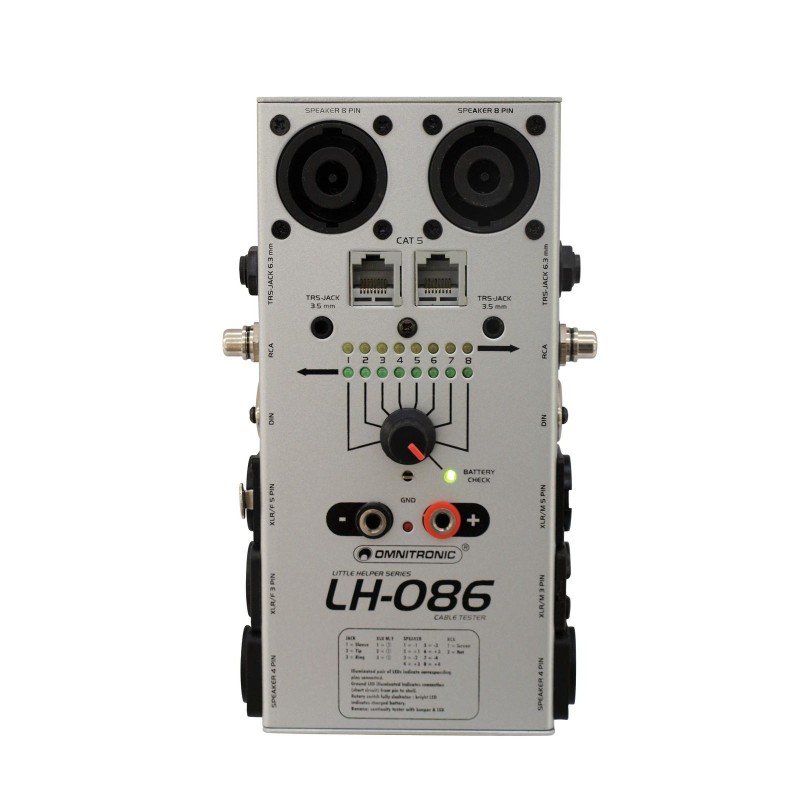 Omnitronic LH-086 tester przewodów (10355086)