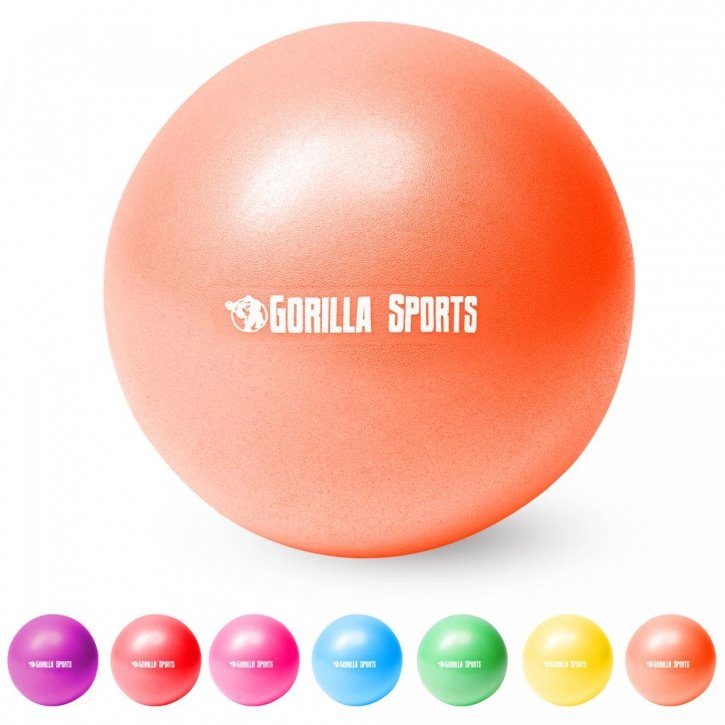 Zdjęcia - Piłka do ćwiczeń / piłka gimnastyczna Gorilla Sports Mini piłka do Pilatesu 28 cm pomarańczowa 