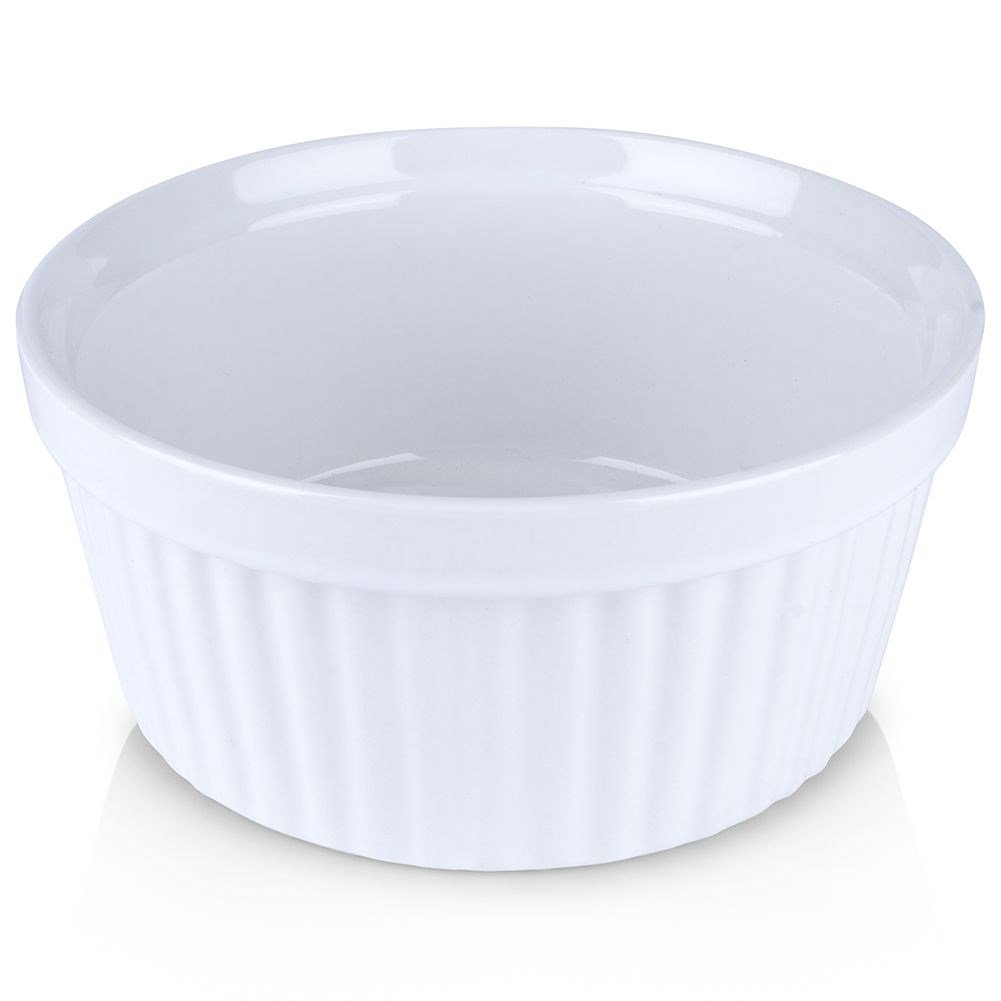 Naczynie żaroodporne ceramiczne białe 14x6,5 cm 600 ml kokilka