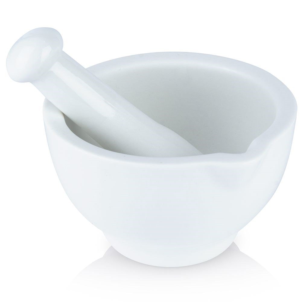 Moździerz do przypraw ceramiczny biały 10 cm do ucierania