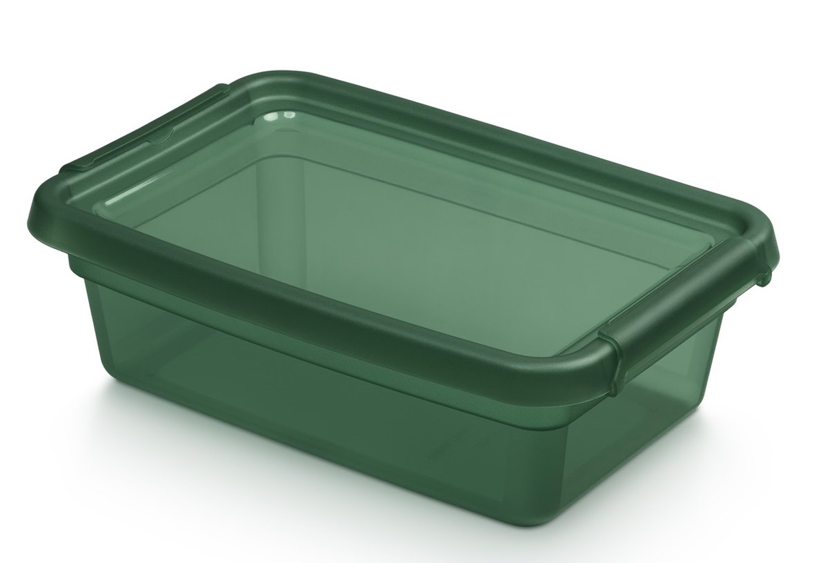 POJEMNIK PUDEŁKO Z POKRYWĄ ORGANIZER 3L ZIELONY