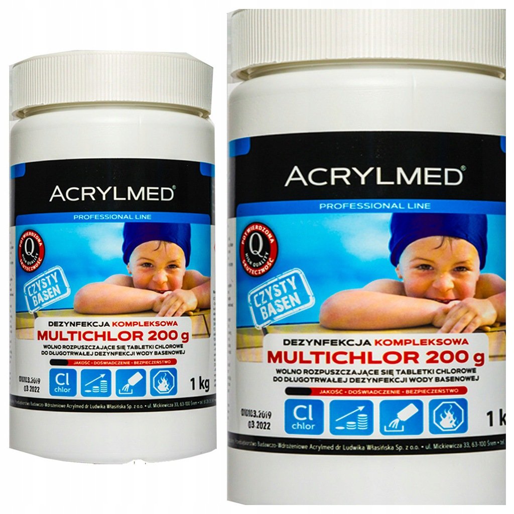 CHLOR DO BASENU CHEMIA TABLETKI 1KG 200G 3W1 XL