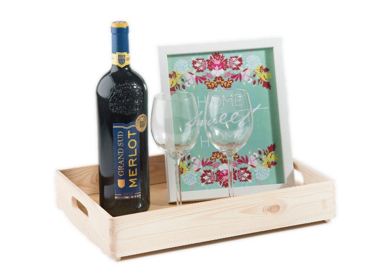 Skrzynka drewniana 40x30x6 cm