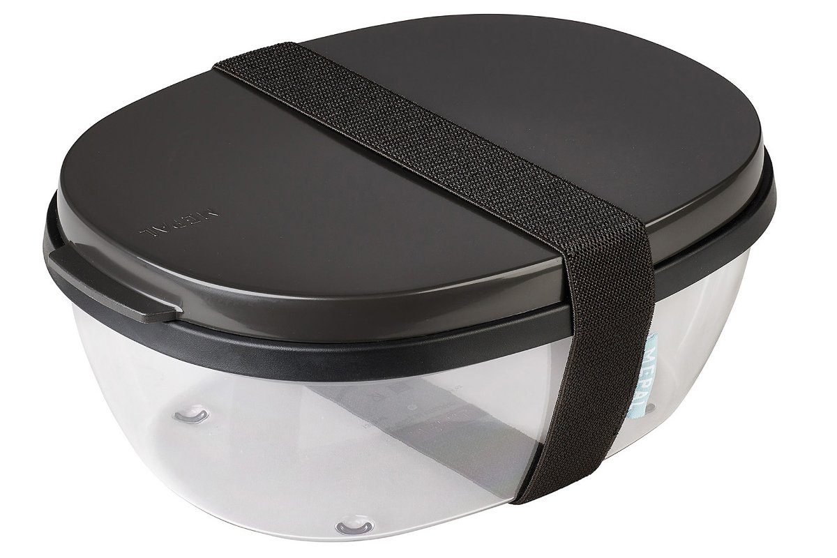 Mepal, Lunchbox Salad Ellipse 107640541100, Czarny