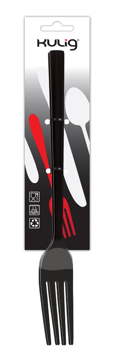 Widelec obiadowy piano black 3 sztuki zawieszka 29545 kod: 29545 + Sprawdź na SuperWnetrze.pl