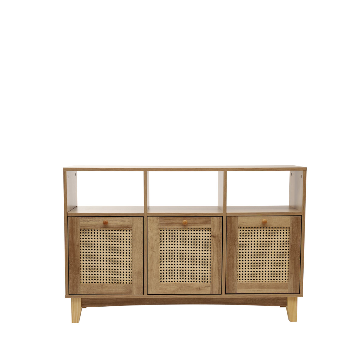Komoda NOTTO z rattanem 110x35x72 cm