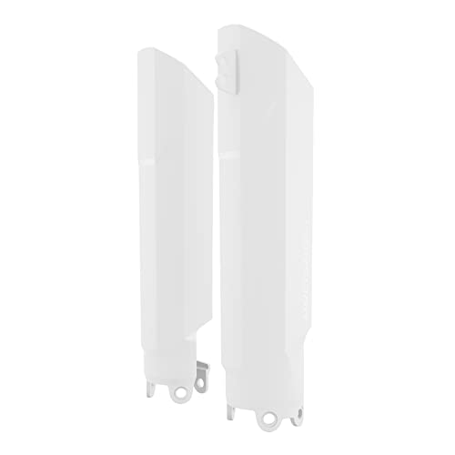 POLISPORT 8399500001 - W pełni owijana osłona widelca z odpornego na uderzenia i ścieranie tworzywa sztucznego, kompatybilna z motocyklami YAMAHA w kolorze białym