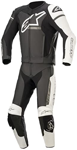 Alpinestars Gp Force Phantom Leather Suit 2 szt. czarny/biały/szary metaliczny