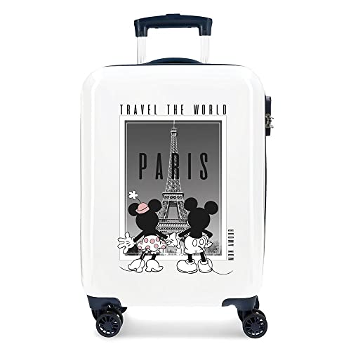 Disney Mickey & Minnie Trip To… Zestaw walizek, Jeden rozmiar, Paryż Biały, Talla única, Walizka kabiny