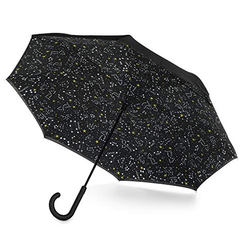 The totes InBrella parasol z odwrotnym zamknięciem