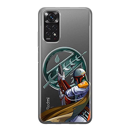 ERT GROUP etui na telefon Xiaomi REDMI NOTE 11S 4G / REDMI NOTE 11 4G, case oryginalny i oficjalnie licencjonowany przez Star Wars, wzór Boba Fett 002, plecki z TPU częściowo przeźroczyste
