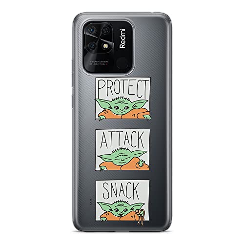 ERT GROUP etui na telefon Xiaomi REDMI 10C, case oryginalny i oficjalnie licencjonowany przez Star Wars, wzór Baby Yoda 009, optymalnie dopasowane, plecki z TPU częściowo przeźroczyste