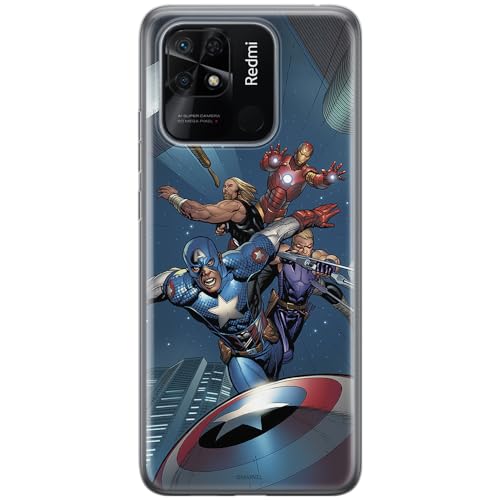 ERT GROUP etui na telefon Xiaomi REDMI 10C, case oryginalny i oficjalnie licencjonowany przez Marvel, wzór Avengers 008, optymalnie dopasowane, plecki z TPU