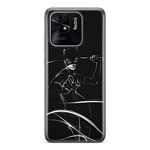 ERT GROUP etui na telefon Xiaomi REDMI 10C, case oryginalny i oficjalnie licencjonowany przez DC, wzór Catwoman 003, optymalnie dopasowane, plecki z TPU