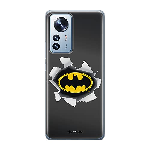 ERT GROUP etui na telefon Xiaomi 12 PRO, case oryginalny i oficjalnie licencjonowany przez DC, wzór Batman 059, optymalnie dopasowane, plecki z TPU