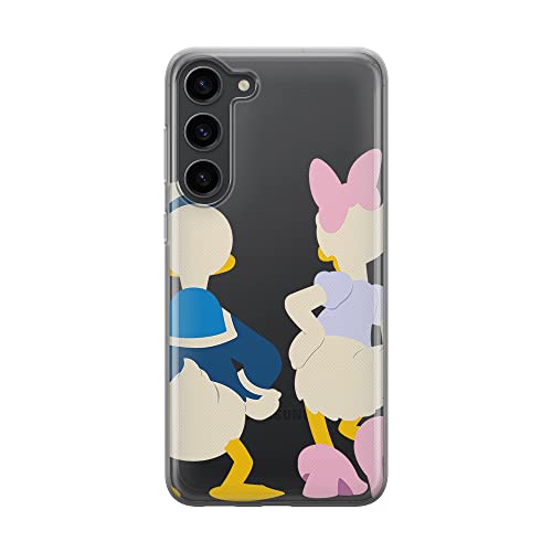 ERT GROUP etui na telefon Samsung S23, case oryginalny i oficjalnie licencjonowany przez Disney, wzór Donald & Daisy 001, optymalnie dopasowane, plecki z TPU częściowo przeźroczyste
