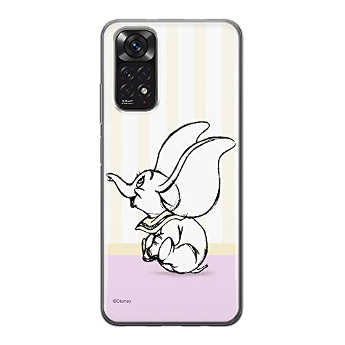 ERT GROUP etui na telefon Xiaomi REDMI NOTE 11S 4G / REDMI NOTE 11 4G, case oryginalny i oficjalnie licencjonowany przez Disney, wzór Dumbo 009, plecki z TPU
