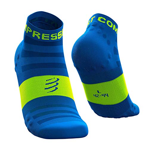 COMPRESSPORT Pro Racing Socks V3.0 Ultralight Run Low lekkie skarpety do biegania Fluo Blue 2 Jahre