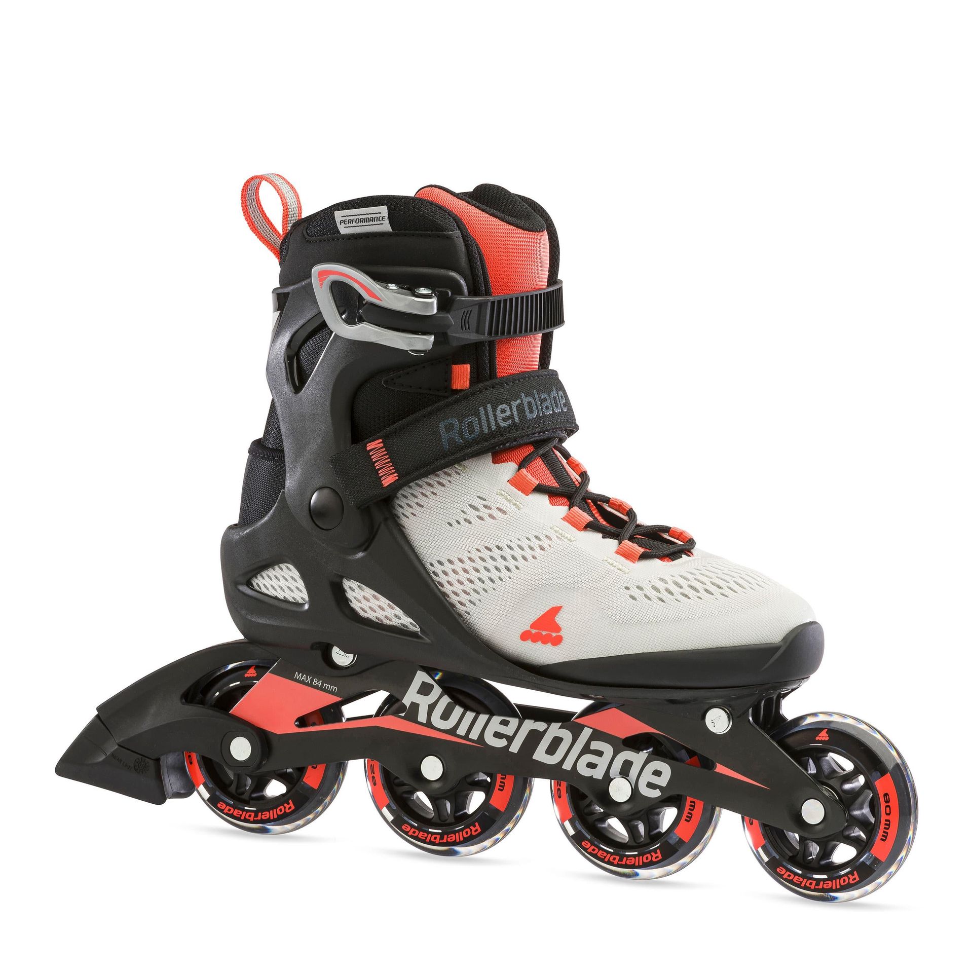 Rollerblade Damskie łyżworolki Macroblade 80, Glacier Grey/Coral, 230 07100700R50-230