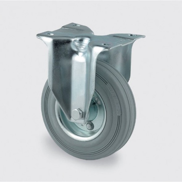 Koła przemysłowe z maksymalnym obciążeniem 70-205 kg, szara guma