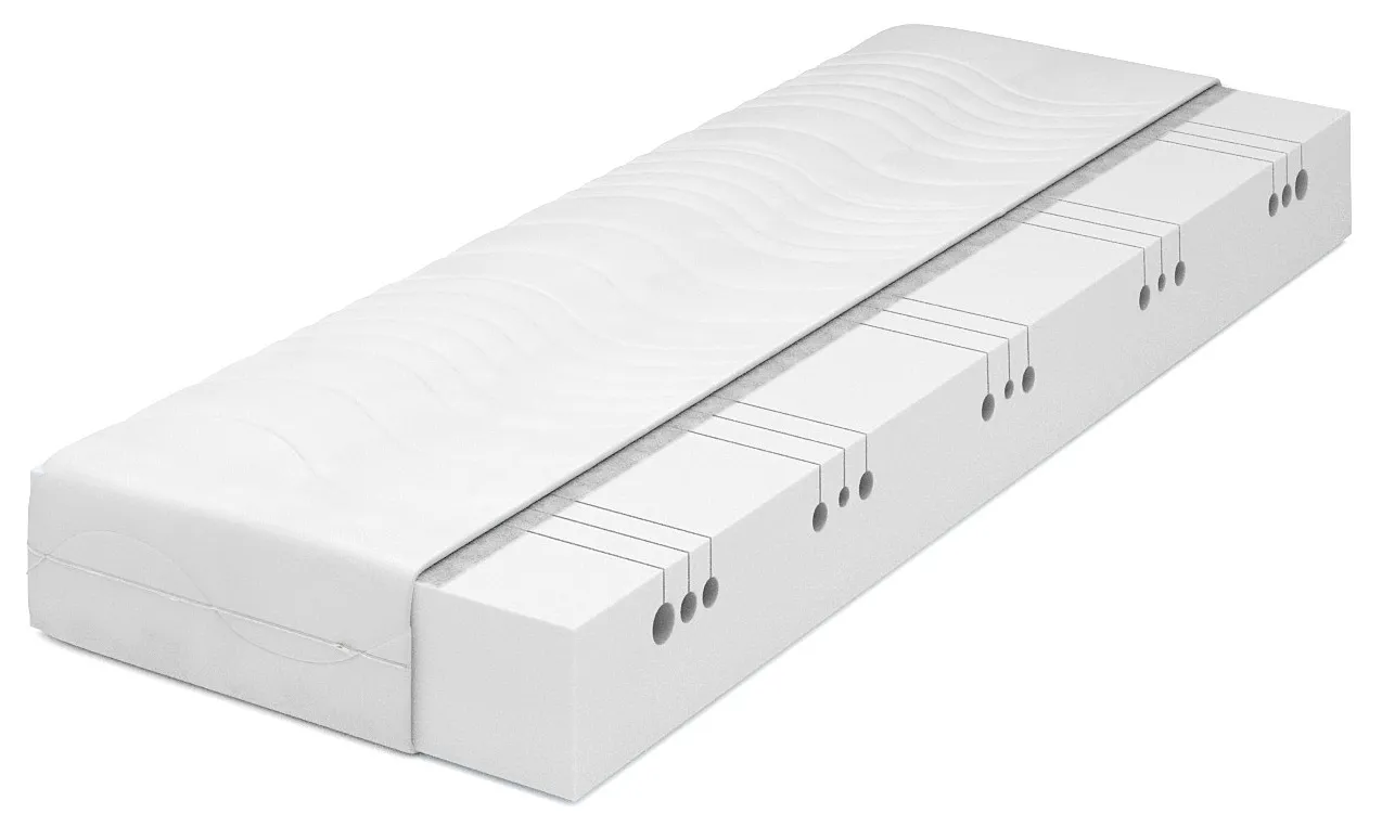 Materac z pianki z pokrowcem 180x200 nordia C9-B28