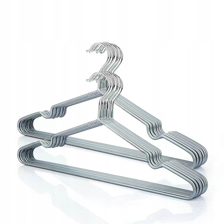 Wieszaki Metalowe Ubraniowe Ubrania Powlekane 20X