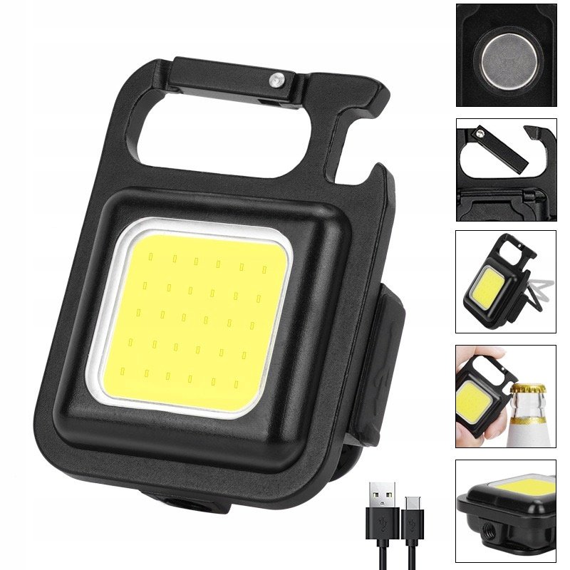 Lampka Led Mini Latarka Otwieracz Na Plecak Torbę