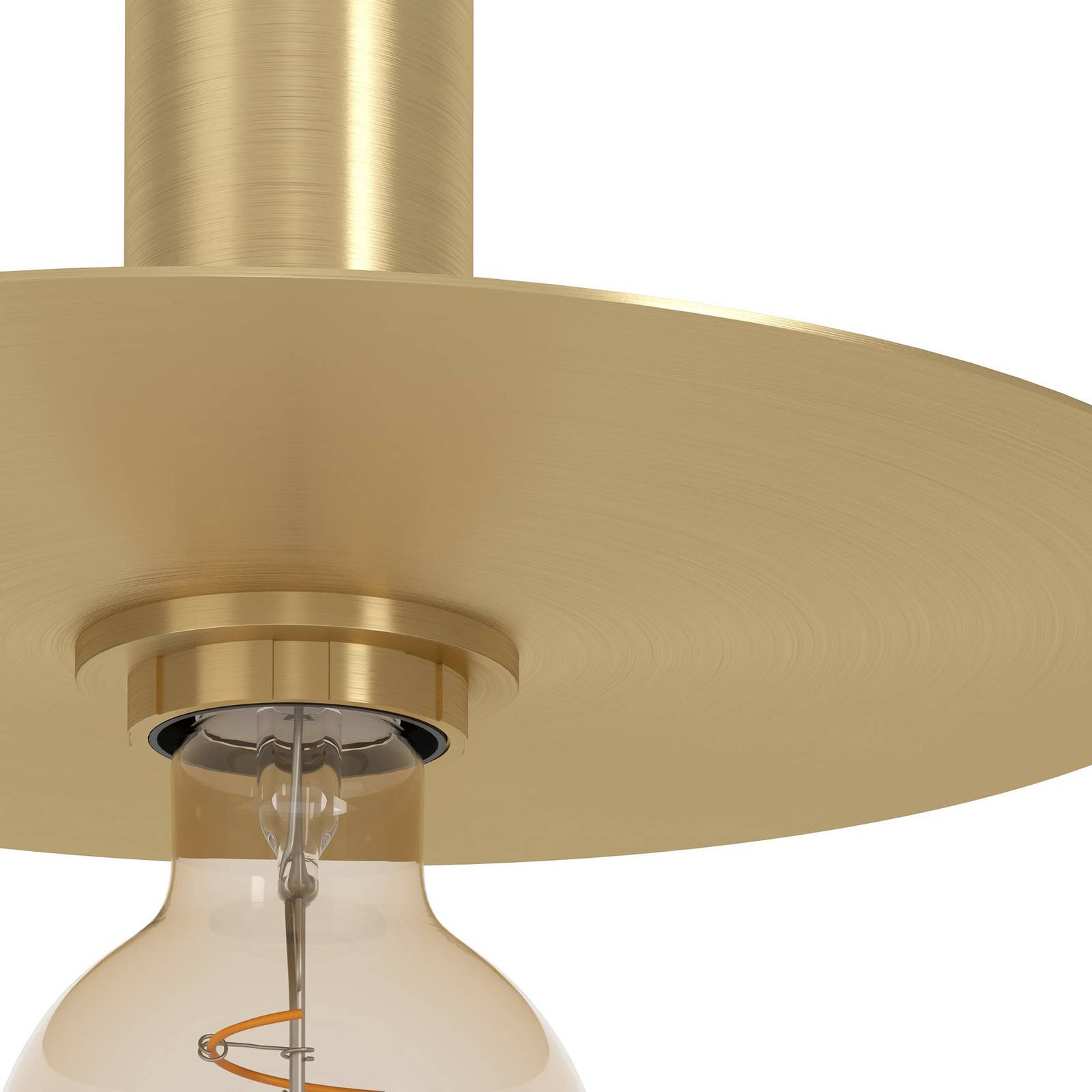 EGLO Lampa stojąca Escandell ze szczotkowanego mosiądzu