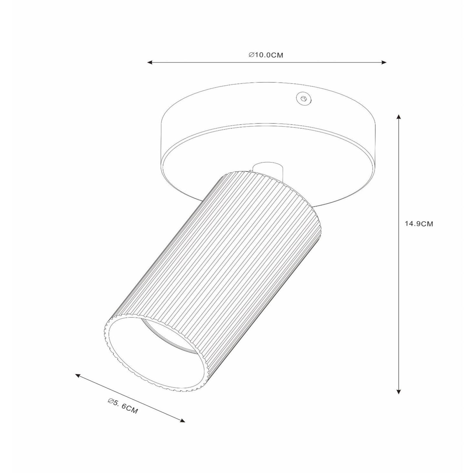 Lucide Reflektor sufitowy Clubs, 1-punktowy, biały