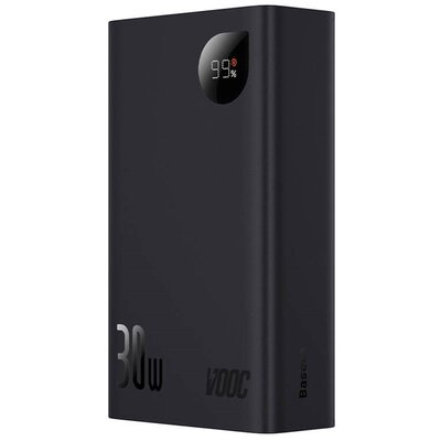 Baseus Adaman2 Powerbank 20000mAh 30W PPAD050001 z wyświetlaczem 2 x USB / 1x USB Typ C Power Delivery Quick Charge SCP czarny