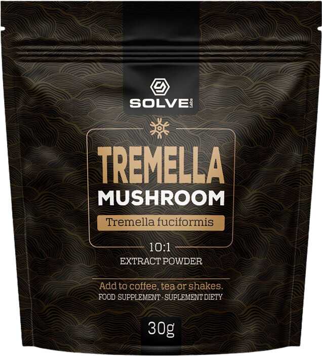 Tremella - ekstrakt z trzęsaka morszczynowatego - Extract Powder Solve Labs (Tremella Mushroom Powder)