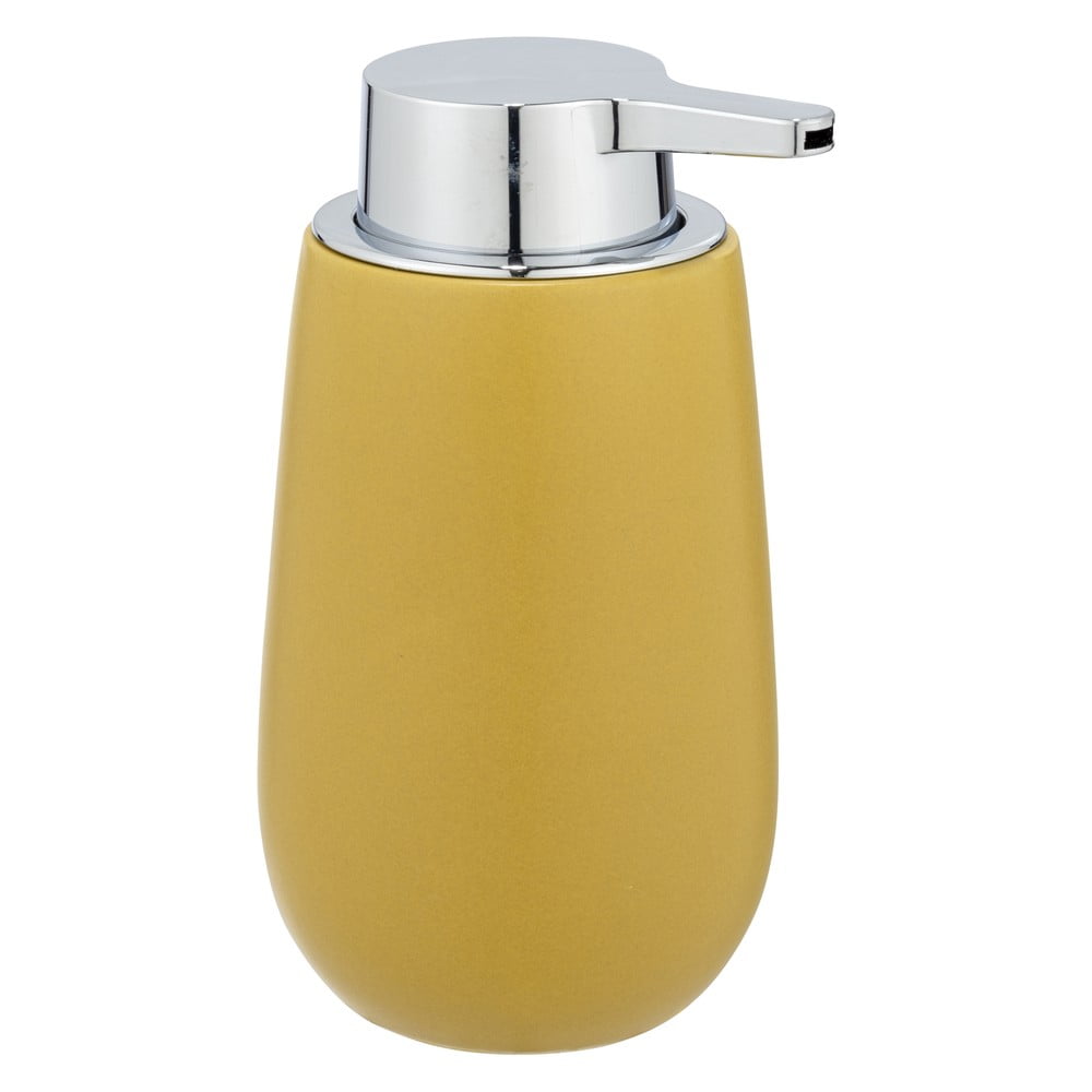 Żółty dozownik do mydła ceramiczny 0.32 l Badi – Wenko
