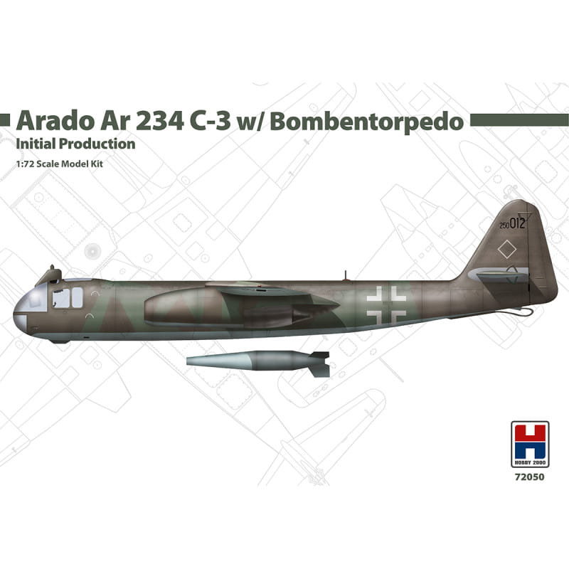 Arado Ar 234 C-3 w/ Bombentorpedo 1:72 Hobby 2000 72050