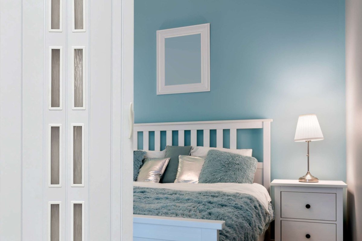 Drzwi harmonijkowe 005S-014-80 biały mat 80 cm