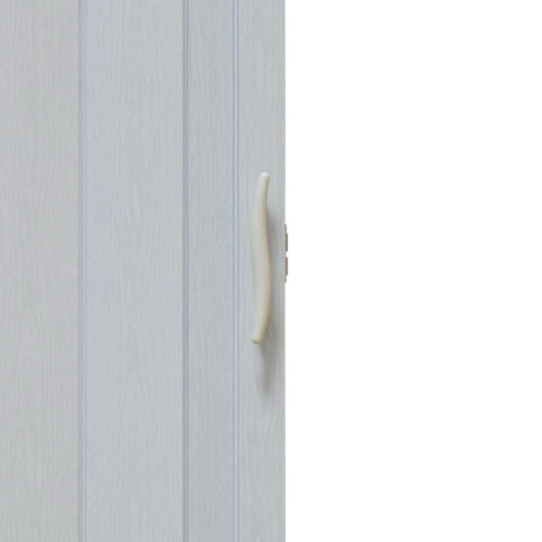 Drzwi harmonijkowe Natura 001P 80 cm dąb biały