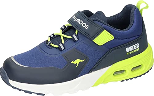 KangaROOS Kx-Task Ev sneakersy chłopięce, Dk Navy Lime, 28 EU