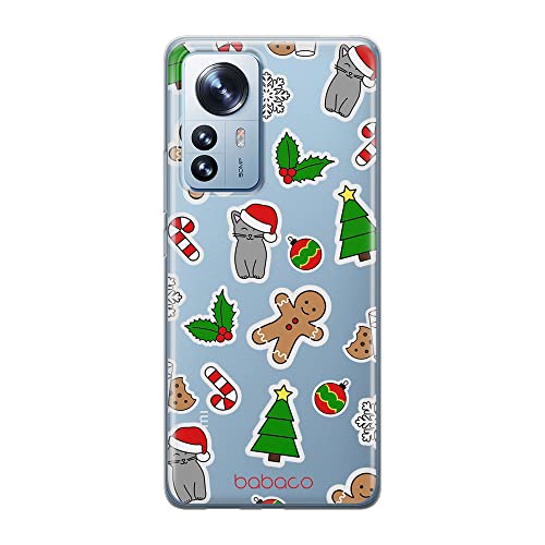 ERT GROUP etui na telefon Xiaomi 12 / 12X, case oryginalny i oficjalnie licencjonowany przez Babaco, wzór Winter 006, optymalnie dopasowane, plecki z TPU częściowo przeźroczyste