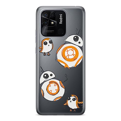 ERT GROUP etui na telefon Xiaomi REDMI 10C, case oryginalny i oficjalnie licencjonowany przez Star Wars, wzór BB 8 010, optymalnie dopasowane, plecki z TPU częściowo przeźroczyste